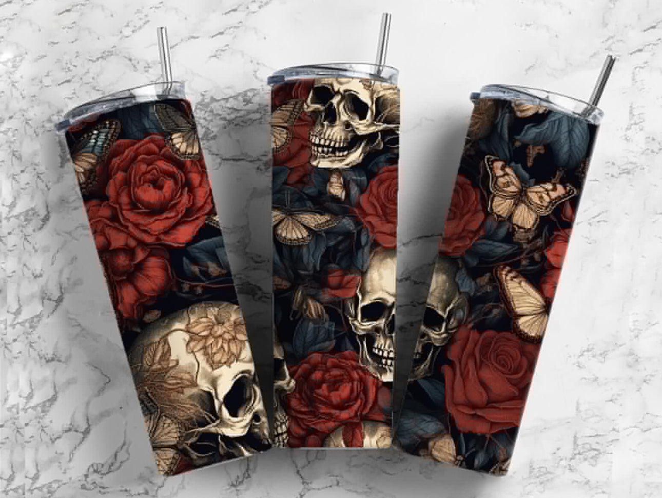 ROSES SKULL